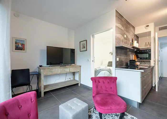 New Listing - 1 Bed Apt,air-con,beach Access,sea Διαμέρισμα Αντίμπ